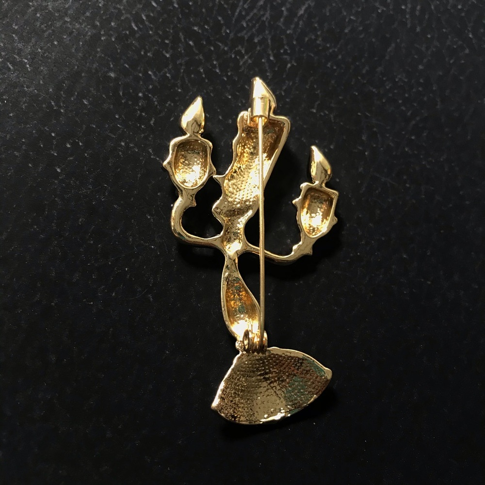 Goldtone Lumiere brooch beauty and beast character - Picture 10 of 12